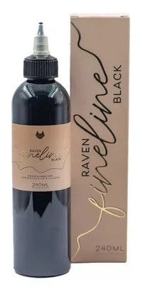 TINTA PRETA RAVEN BLACK FINE LINE 240ML