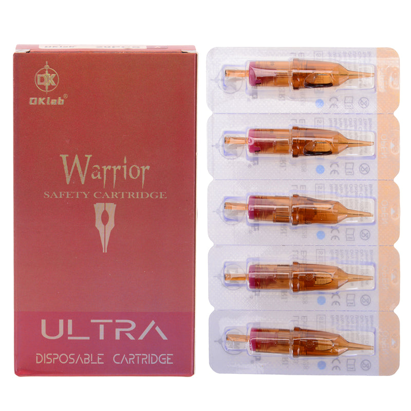 CARTUCHO P/ TATUAGEM TRAÇO FINO DKLAB WARRIOR ULTRA C/ 20 UN